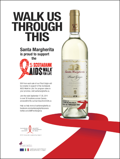 Santa Margherita AIDS Walk Ad